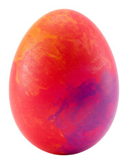 Fototapeta premium 鮮やか紅紫色の卵、暖色系のグラデーションが美しい