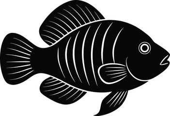 vector illustration of a fish