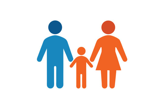 Family holding hands keep the bond supportive connection vector art illustration