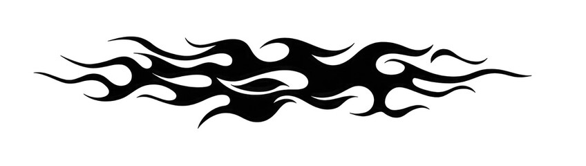 Abstract grayscale artwork depicting a symmetrical, horizontally-oriented design with faint, wispy, branching elements suggesting a stylized flame or nebula