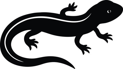 silhouette of a lizard