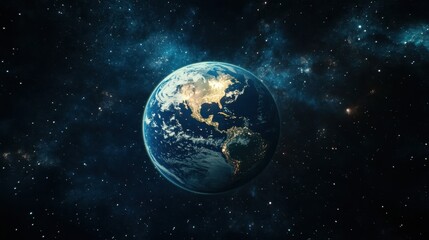 Fototapeta premium Earth at Night from Space.