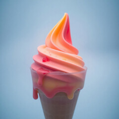 pink ice cream