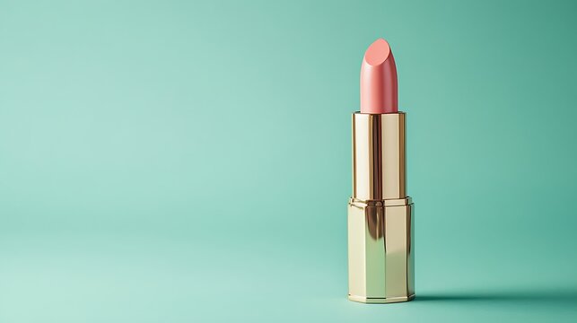 Lipstick pink beauty makeup cosmetic gold tube fashion glamor style product background beauty blog