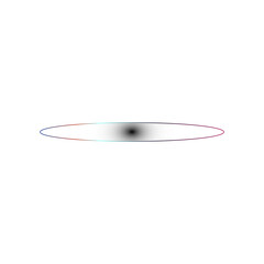 An abstract gradient ellipse floats against a clean black backdrop, minimal design, transparent background