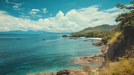 Obraz premium Idyllic Tropical Beachscape.