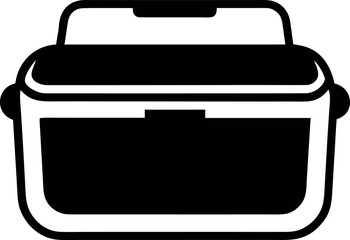 Simple Food Storage Box Vector