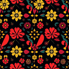 Oriental pattern. Oil painting. Pattern for printing on wall decorations, covers, leaflets, business cards