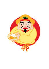 Fototapeta premium Don’t Touch My Food - Daikokuten png transparent