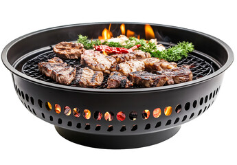 Delicious Grilled Steaks and Vegetables, Isolated on Transparent PNG