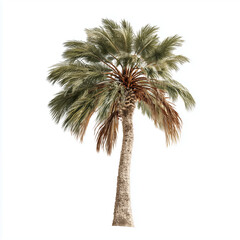 palm tree isolated on white