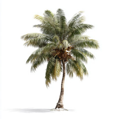 palm tree isolated on white