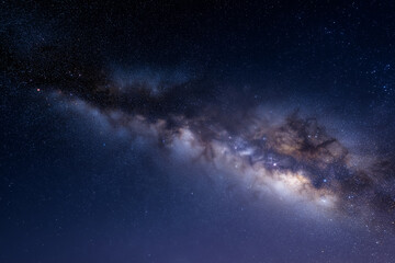Cosmic Background. The Milky Way in space. Space with planets, galaxies and stars.