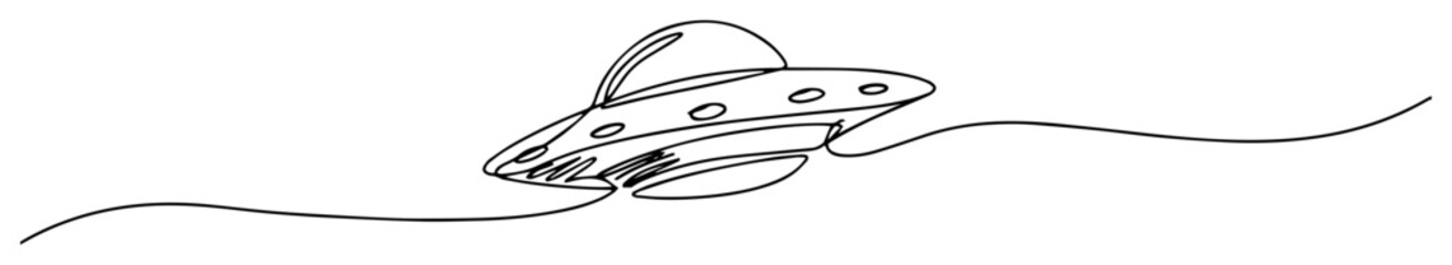 ufo flying above ground