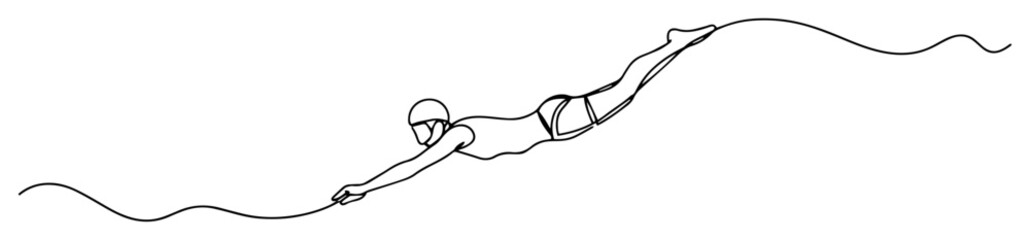 diver swimming underwater with snorkel