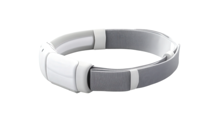 Wearable sleep apnea monitor, background isolated on a Transparent background, PNG file.