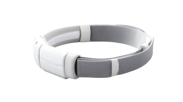 Wearable sleep apnea monitor, background isolated on a Transparent background, PNG file.
