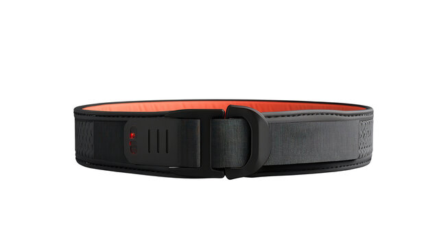 Weightlifting belt with biometric readout, background isolated on a Transparent background, PNG file.