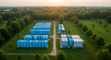 Aerial View of Battery Energy Storage System