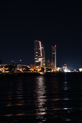 Fototapeta premium Night photo from Limassol pier