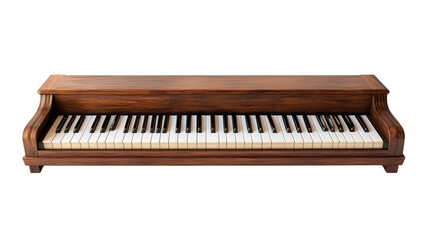 Fototapeta premium Vintage pipe organ keyboard background isolated on a Transparent background, PNG file.