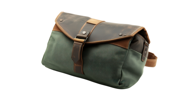 Urban travel sling bag background isolated on a Transparent background, PNG file.