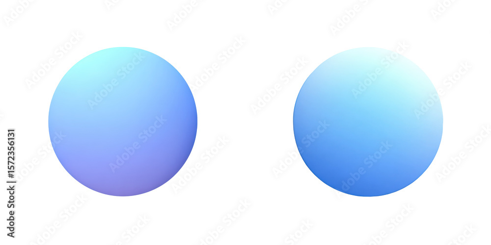 Fototapete a dynamic conceptual image showcasing spheres with vibrant color gradients, representing digital com