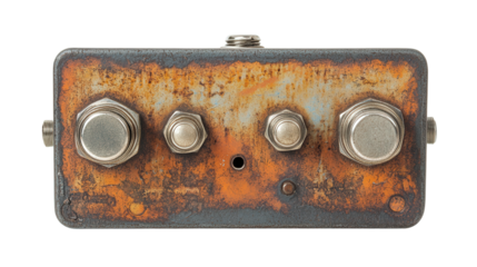 Vintage steel guitar pedal background isolated on a Transparent background, PNG file.