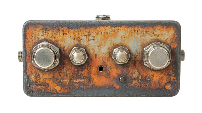 Vintage steel guitar pedal background isolated on a Transparent background, PNG file.