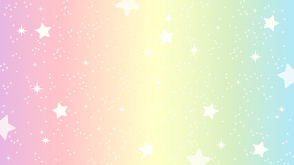 カラフルファンシーなキラキラ背景素材