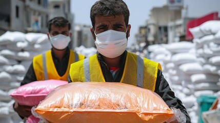 Efficient Refugee Coordination Line Distributing Medical Masks and Essential Supplies