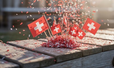 Celebrating Switzerland Swiss National Day Festive Celebration