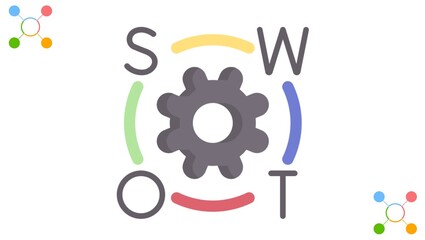 Swot diagram. Analysis strategy with marketing management model and presentation of business layout project with creative vector capabilities
