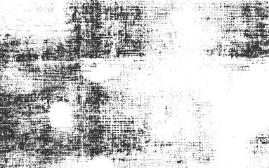 Textured black and white abstract pattern with scattered dots and irregular shapes vector