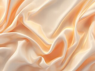 Obraz premium Soft Peach Fabric with Subtle Woven Design