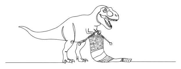 dinosaur with long shopping receipt vector © Wieslaw