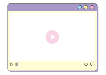 かわいい動画再生ウィンドウ