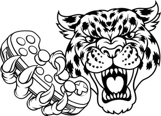 Jaguar Leopard Cheetah Panther Gamer Mascot