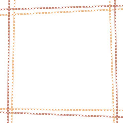 アフリカンテイストのWライン四角形フレーム
　Adobe Illustrator Artwork