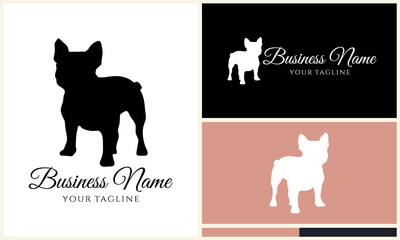 Obraz premium French Bulldog Logo Design.
