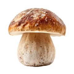 Porcini mushroom isolated on transparent background cutout