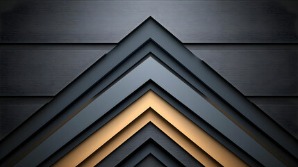 Abstract 3D Geometric Background Grey Gold