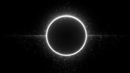 Circular light halo, ethereal glow