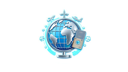 Travel Agency Logo 3D