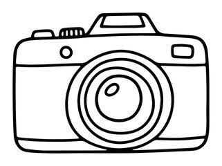 camera doodle hand drawn photography icon sketch