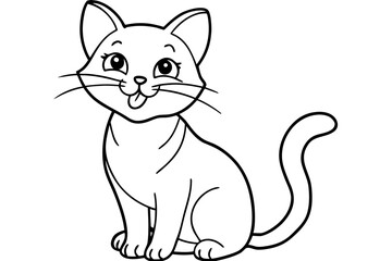 vector illustration of a cat