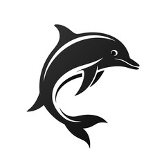 Fototapeta premium dolphin isolated on white background