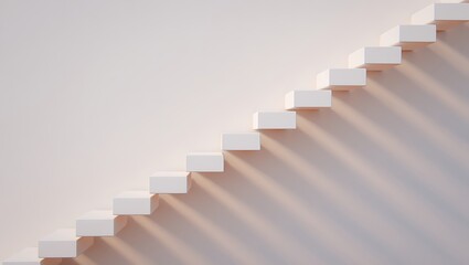 Abstract Staircase  Ascent, Growth, and Progress Concept