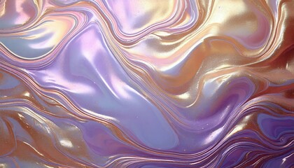 Obraz premium Iridescent Pastel Fluid Marble Texture with Shiny Pearl-Like Surface and Soft Organic Color Flow