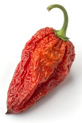 spicy ghost pepper isolated on white background